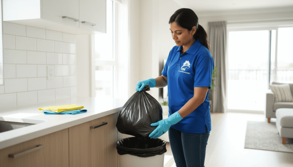 collecting and removing garbage bags - HC CLEANING BUDDIES